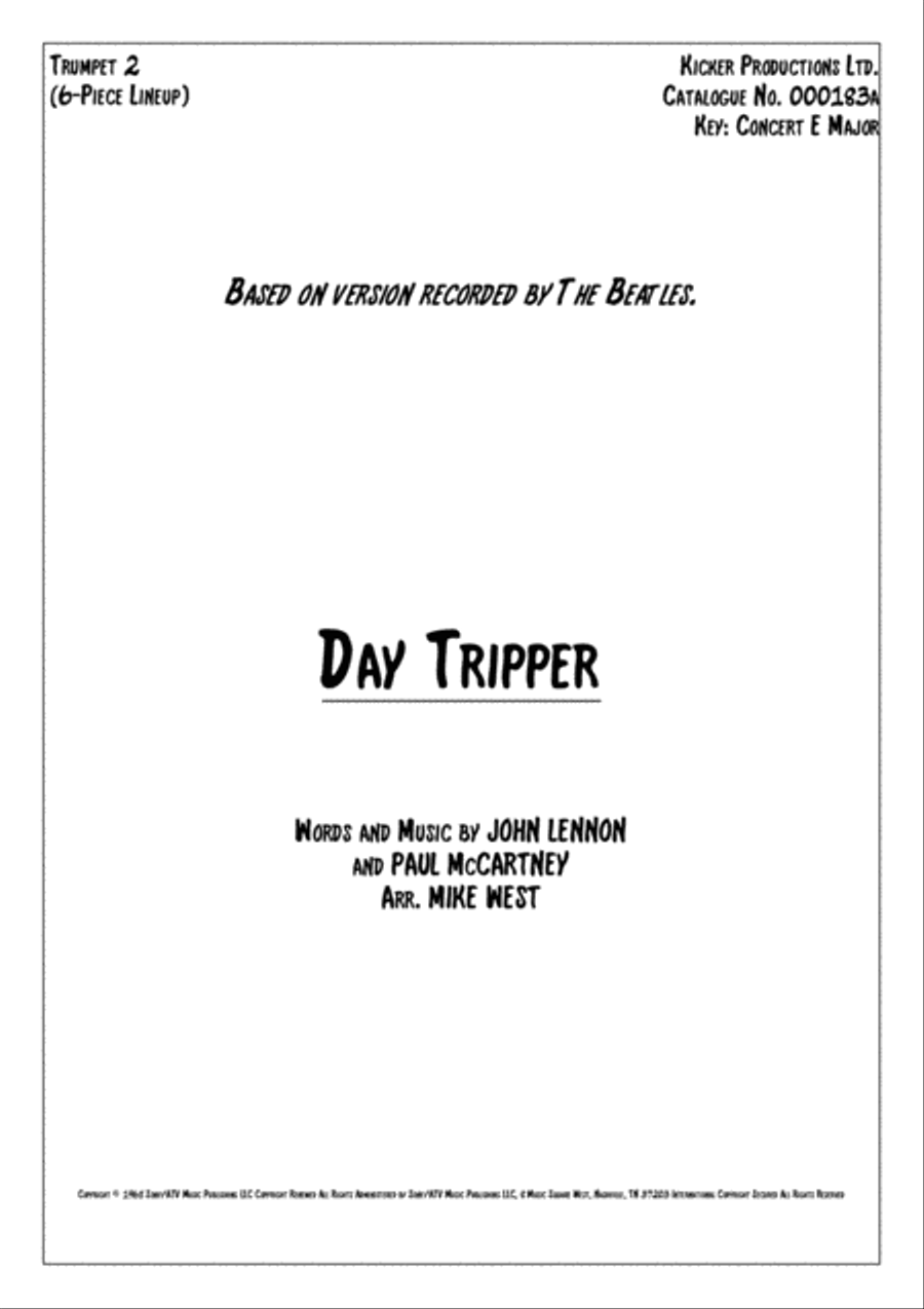 Day Tripper Day Tripper Small Ensemble scores gallery preview page 4