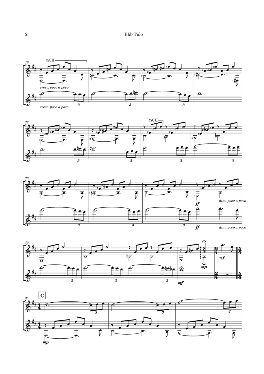Ebb Tide Acoustic Guitar scores gallery preview page 5