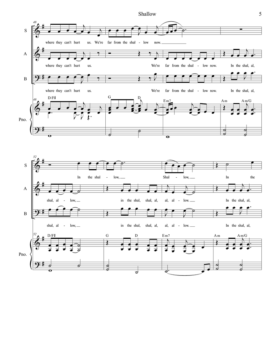Shallow 3-Part scores gallery preview page 5