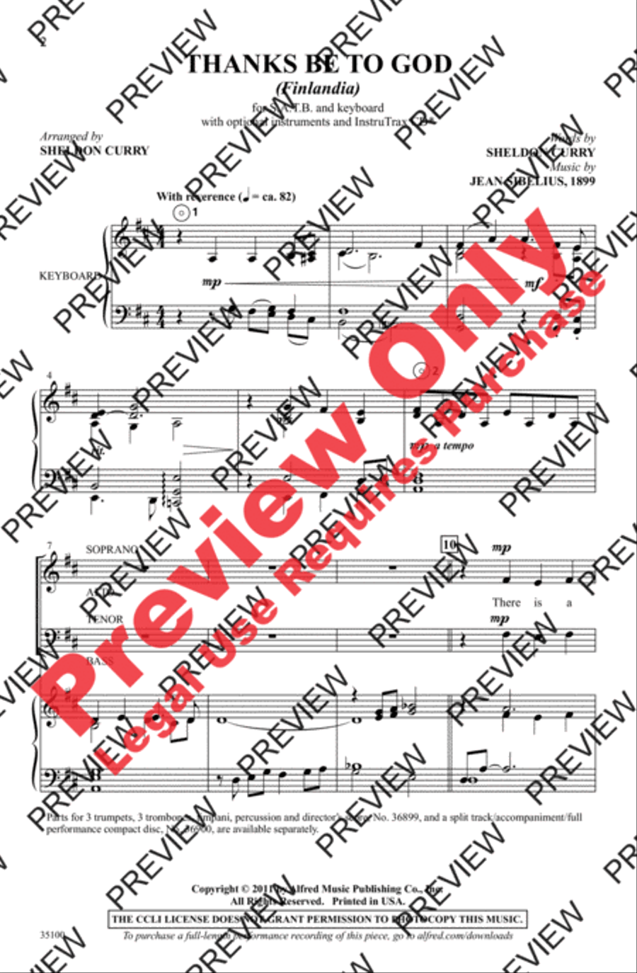 Thanks Be to God 4-Part scores gallery preview page 2