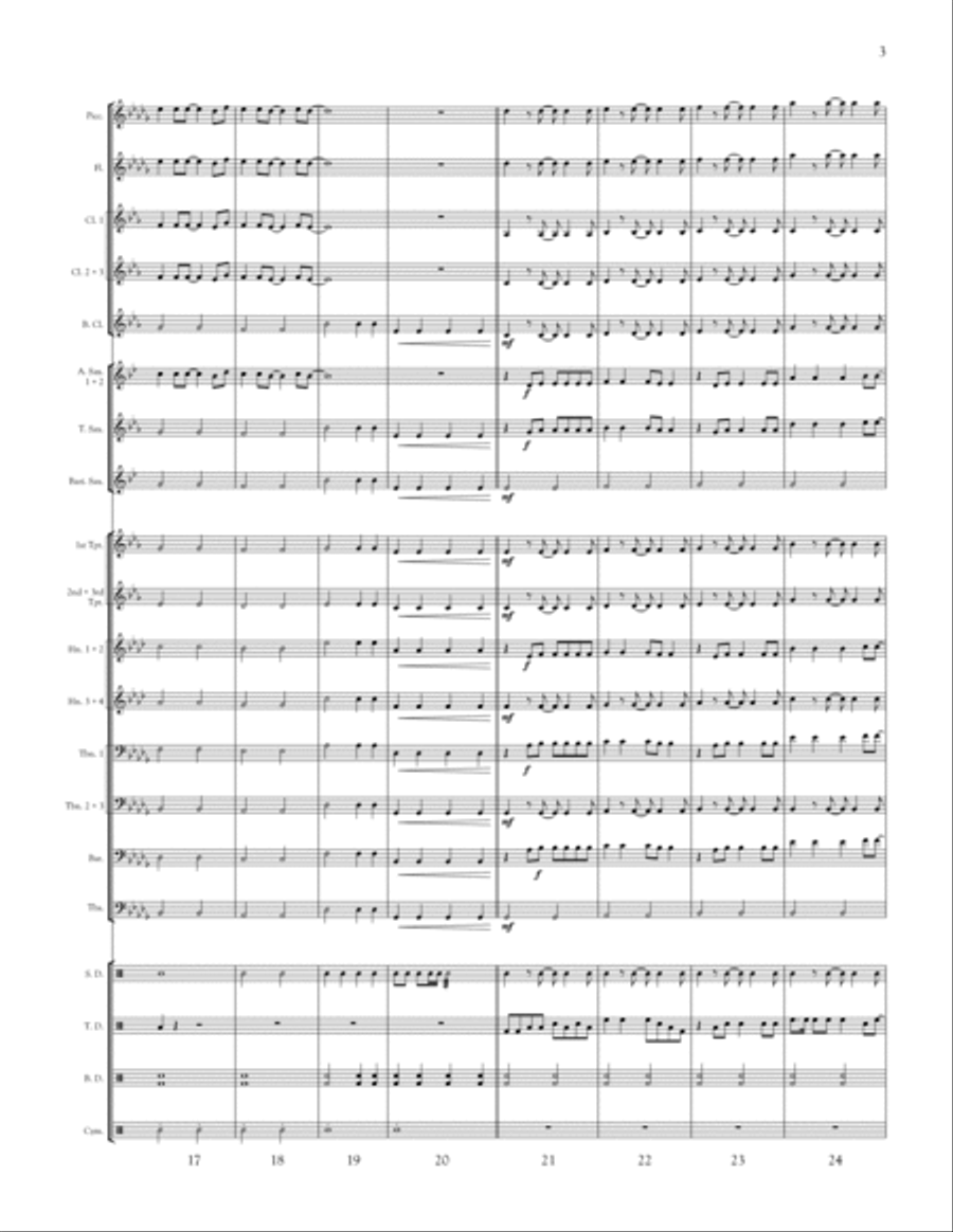 Stitches Stitches Marching Band scores gallery preview page 3