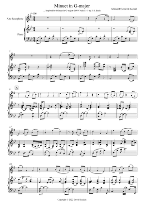 Minuet in G-major - EASY (alto sax & piano)