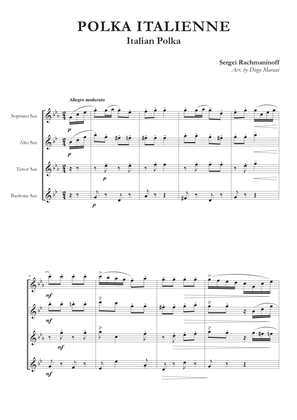 Italian Polka for Saxophone Quartet