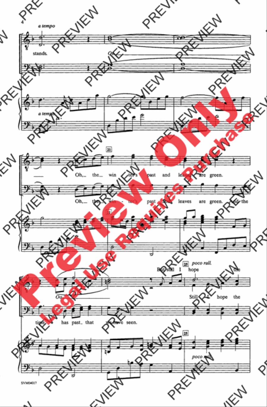Black Is the Color of My True Love's Hair Men's Choir scores gallery preview page 4