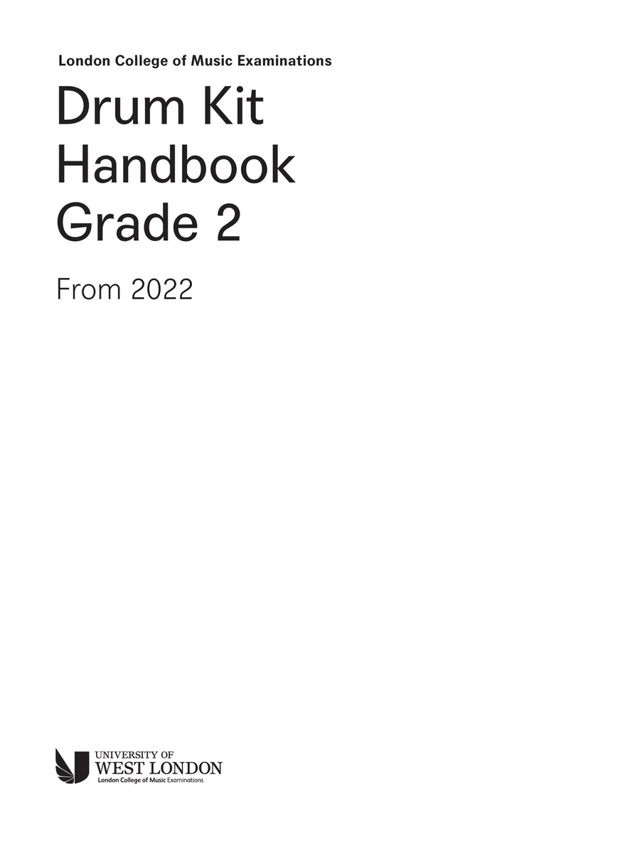 LCME Drum Kit Handbook 2022: Grade 2