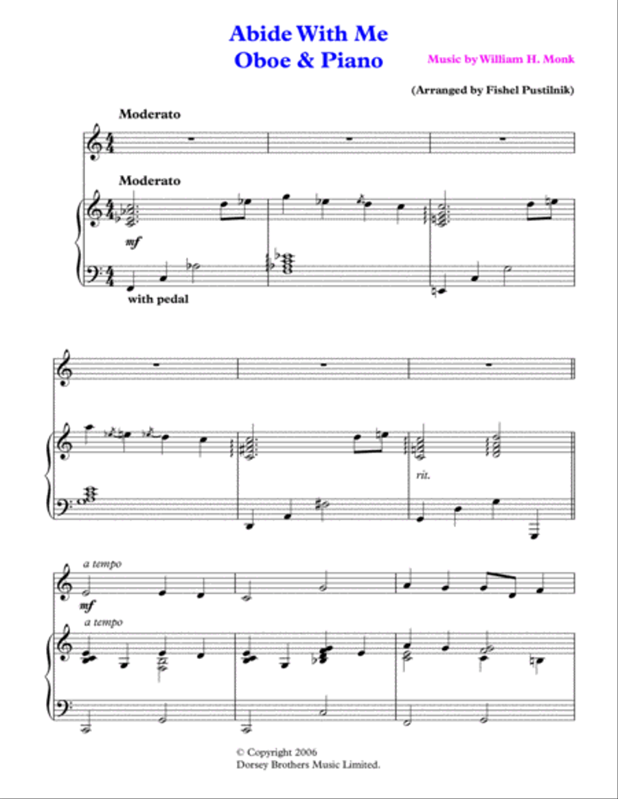 Abide With Me Piano scores gallery preview page 2