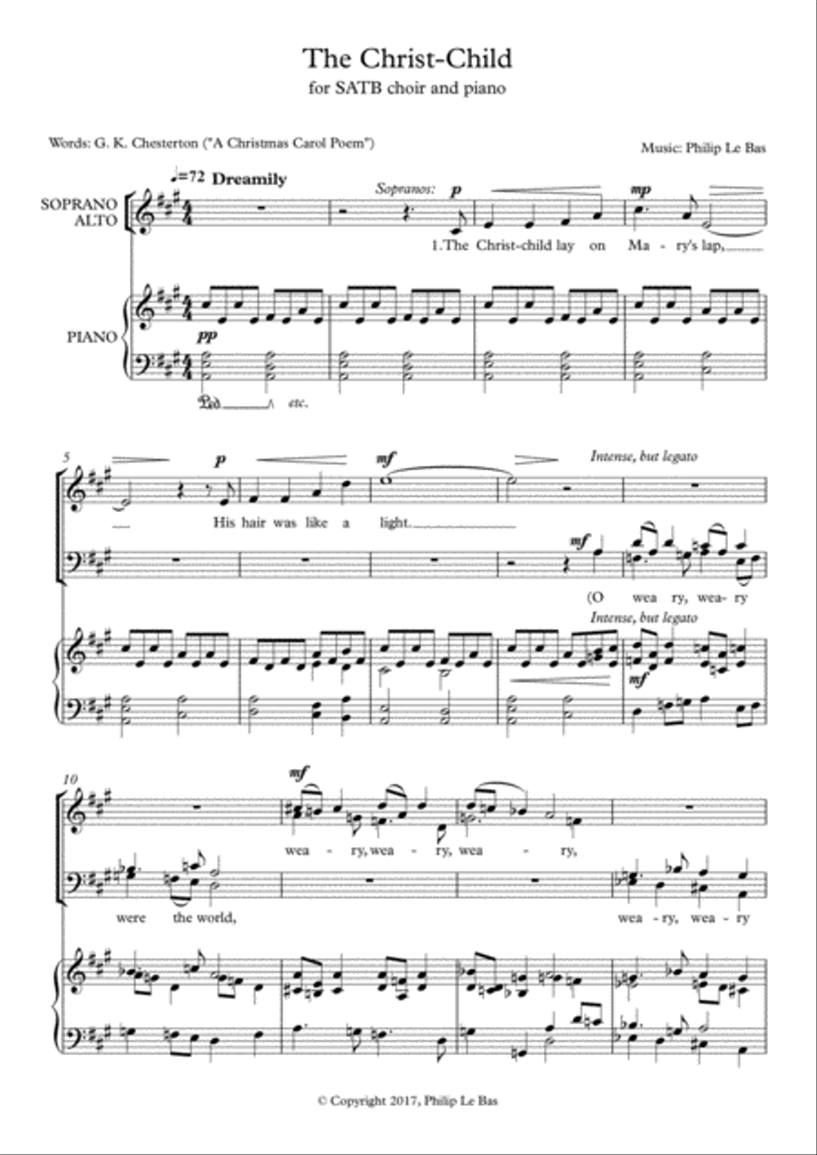 The Christ-Child The Christ-Child 4-Part scores gallery preview page 2