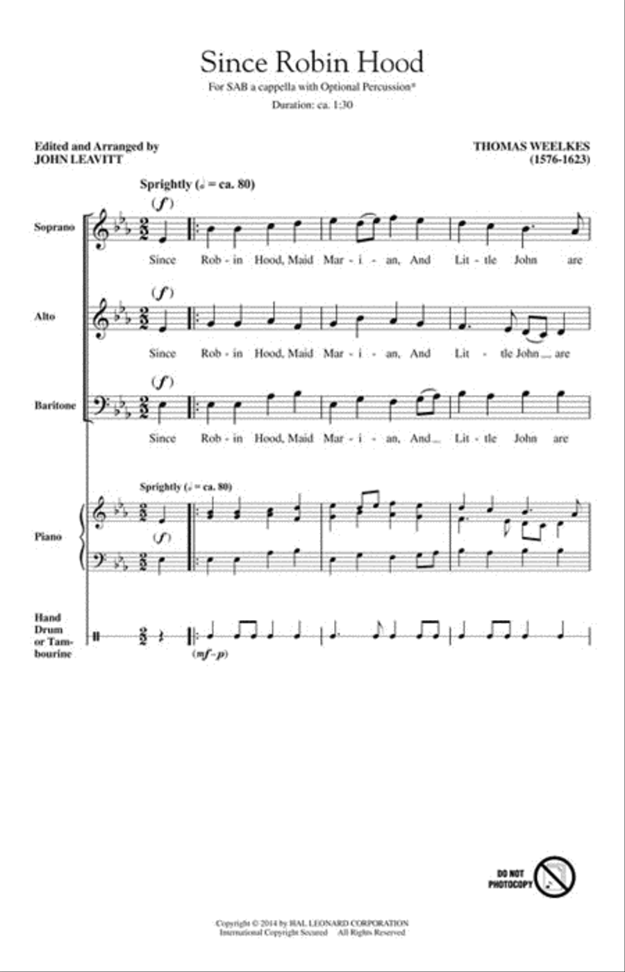 Since Robin Hood 3-Part scores gallery preview page 2