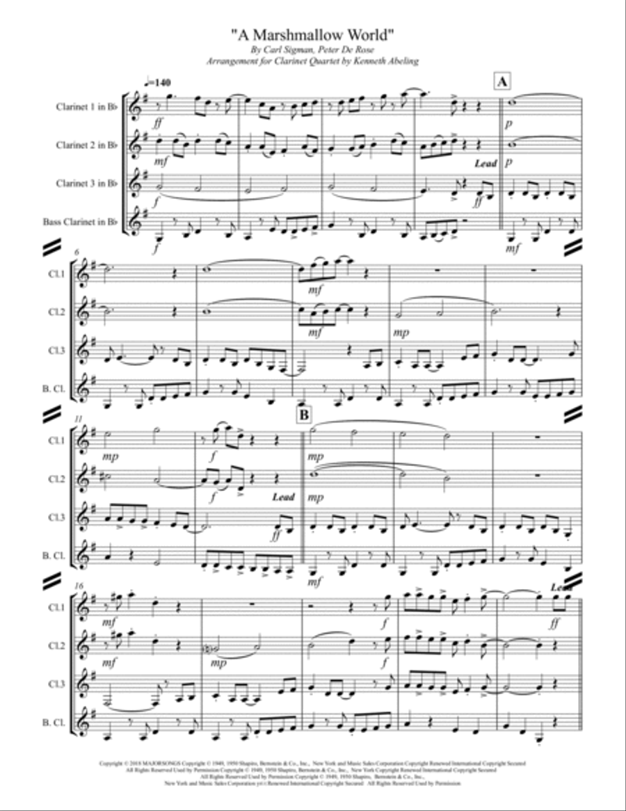 A Marshmallow World Small Ensemble scores gallery preview page 2