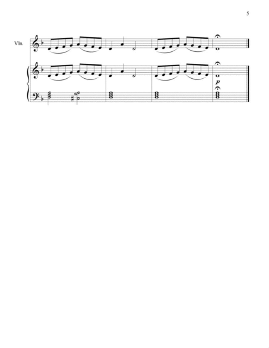 Christmas Duets for Piano & Violin (Easy Piano & Violin) Christmas Duets for Piano & Violin (Easy Piano & Violin) String Duet scores gallery preview page 5