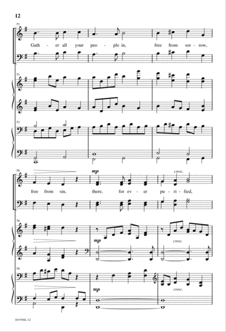 Come, You Thankful People, Come 4-Part scores gallery preview page 12