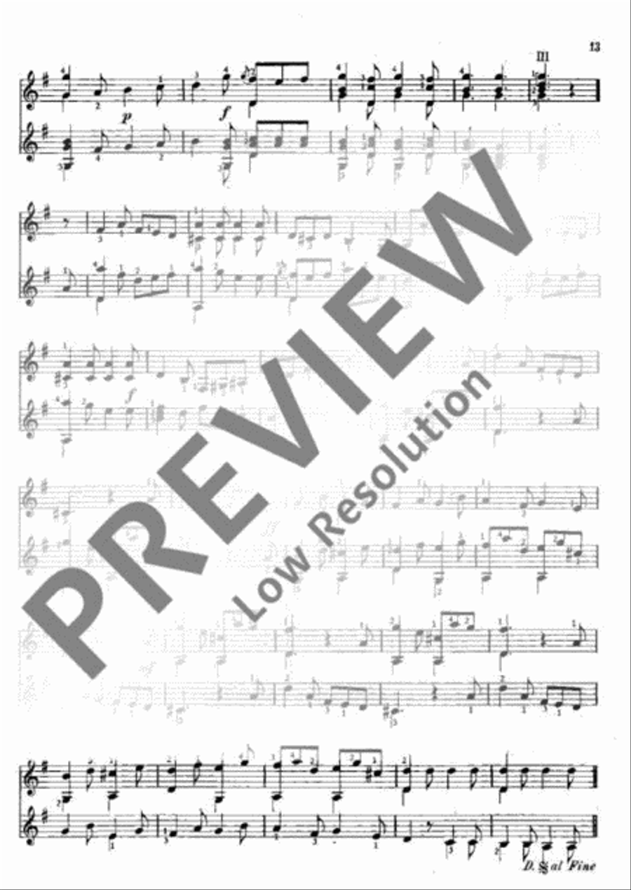 Easy Progressive Pieces Easy Progressive Pieces Classical Guitar scores gallery preview page 14