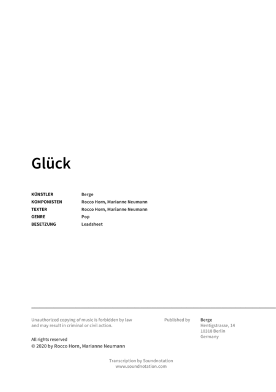 Glück Score scores gallery preview page 2