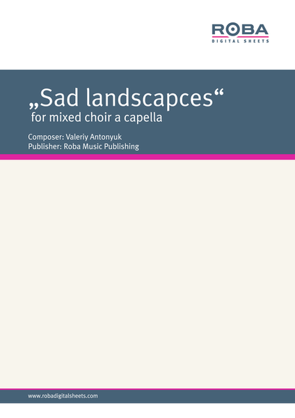 Cycle "Sad landscapces" for mixed choir a capella on the lyrics by P. Verlen (Ukrainian translation by M. Lukash)
