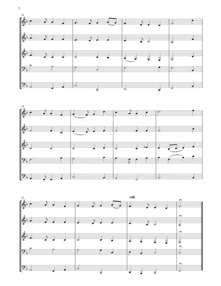 Auld Lang Syne (brass quintet) image number null