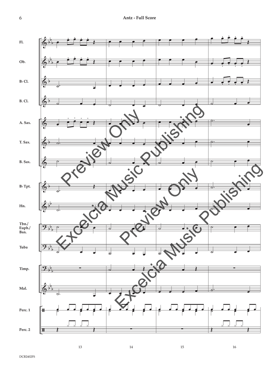 Antz (Score) Concert Band scores gallery preview page 7