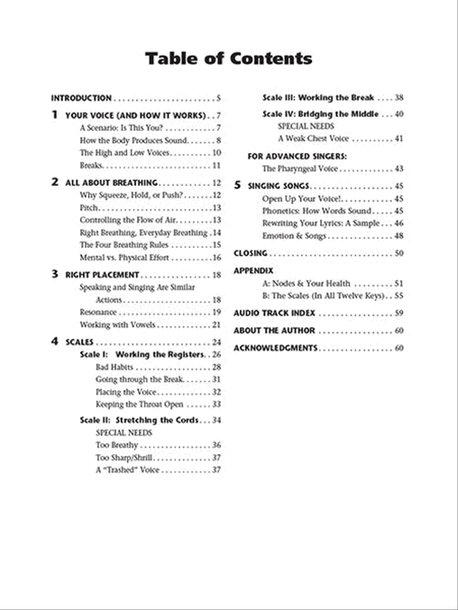 Vocal Technique - A Guide to Finding Your Real Voice Voice scores gallery preview page 2