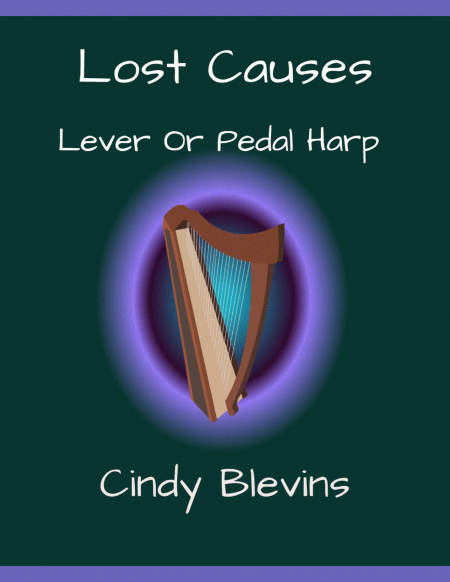 Lost Causes, original solo for Lever or Pedal Harp Pedal Harp scores gallery preview page 1