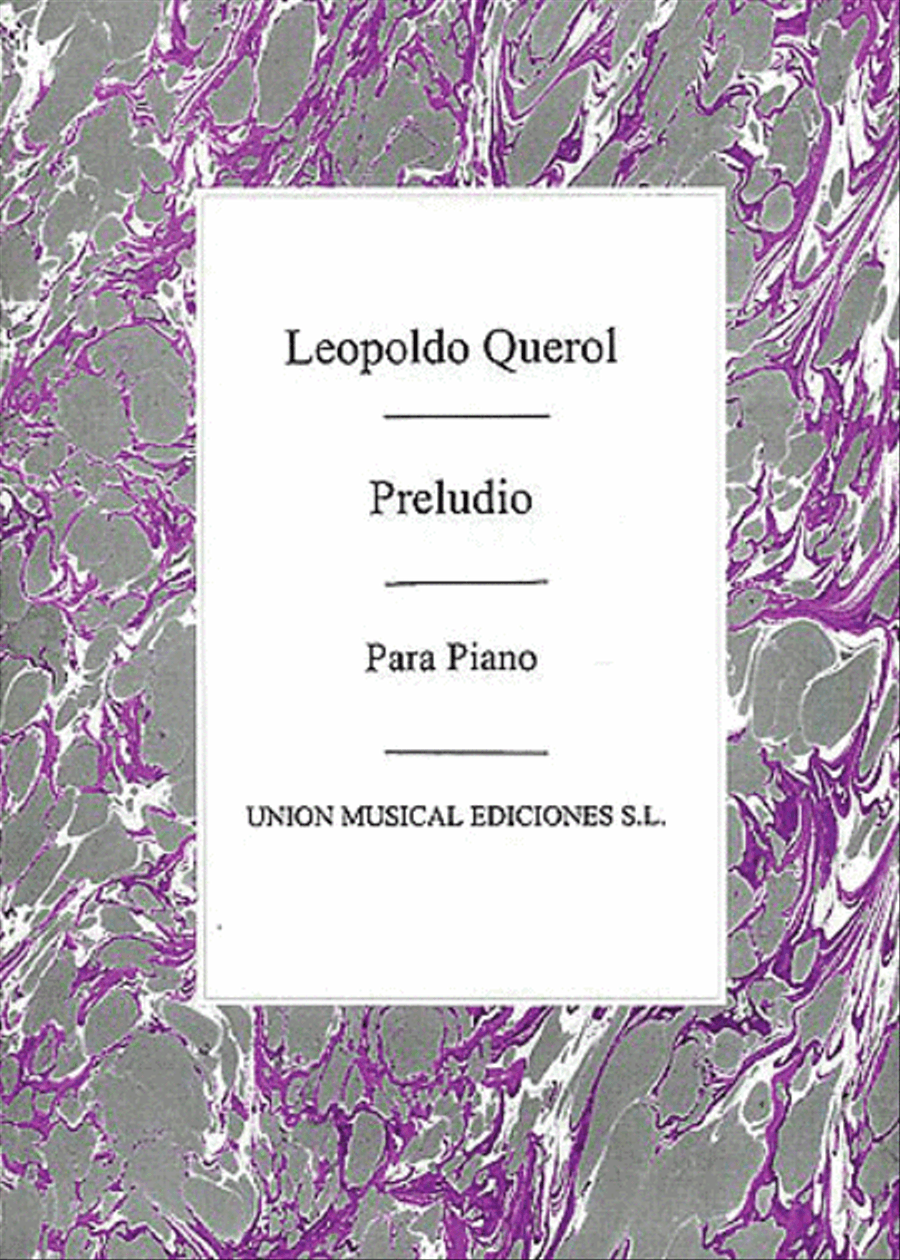 Querol: Preludio for Piano Piano Solo scores gallery preview page 1