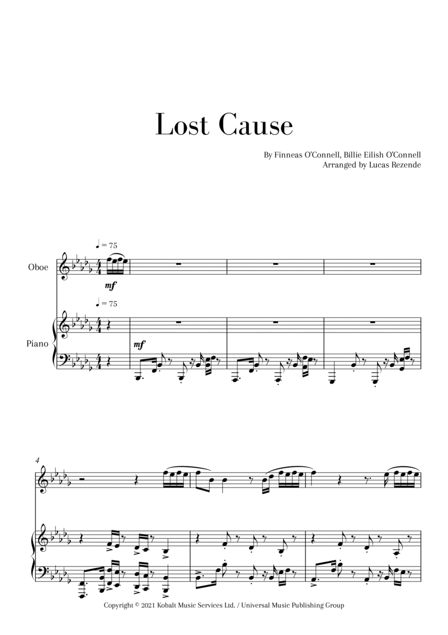 Lost Cause Lost Cause Small Ensemble scores gallery preview page 1