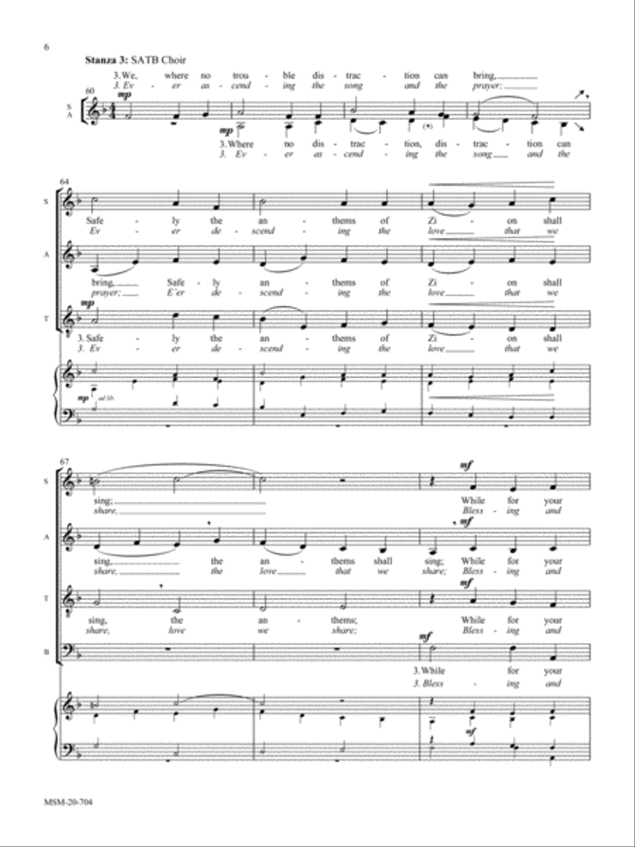 Oh, What Their Joy (O quanta qualia) 4-Part scores gallery preview page 5