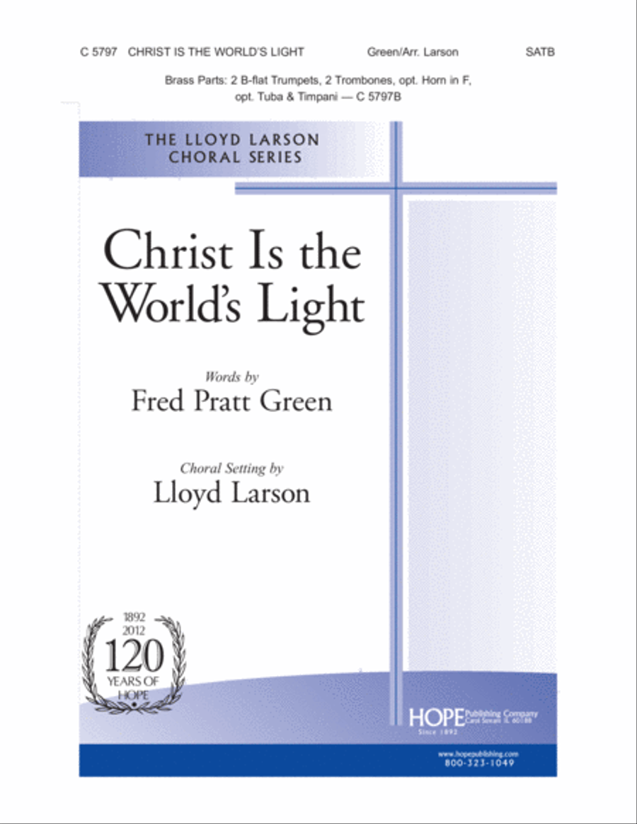 Christ Is the World's Light Choir scores gallery preview page 1