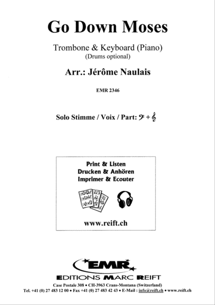 Go Down Moses Piano Accompaniment scores gallery preview page 2