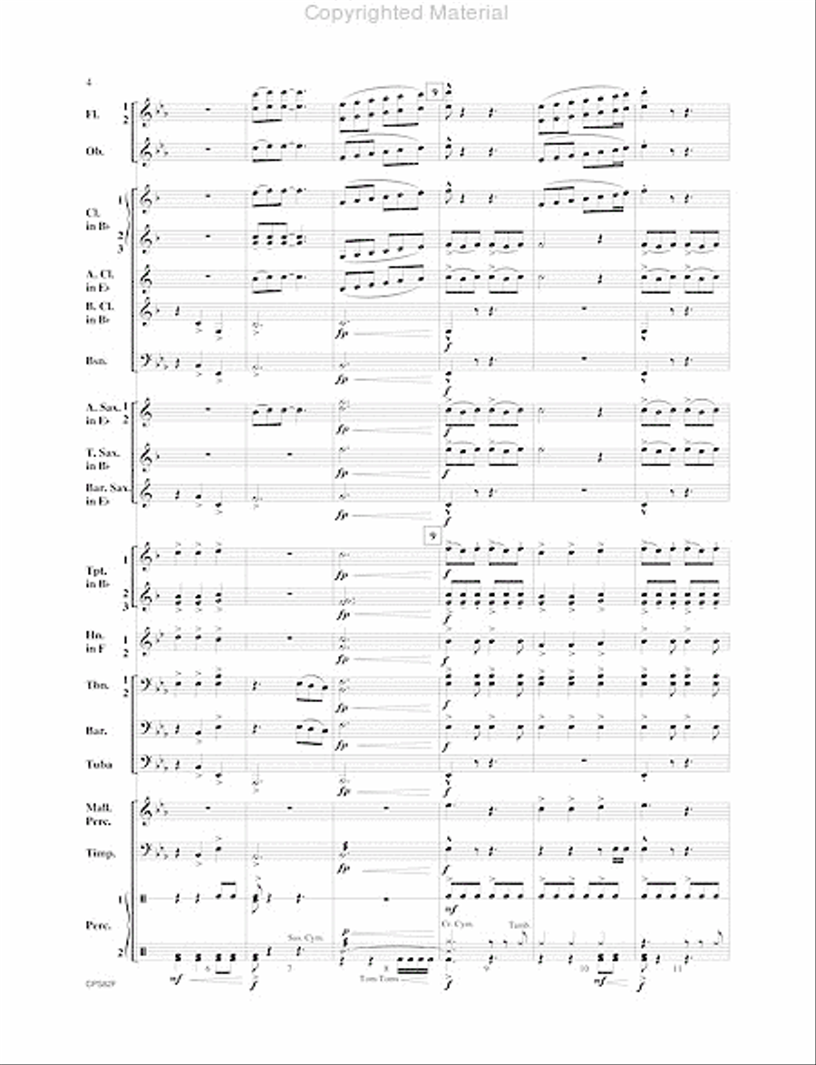 Highland Celebration Highland Celebration Concert Band scores gallery preview page 5