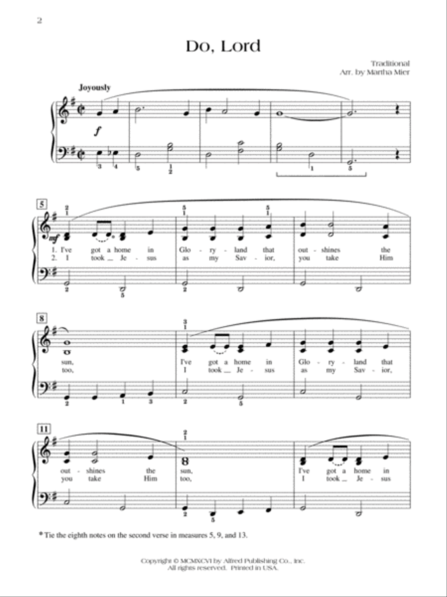 Do, Lord Piano Solo scores gallery preview page 2