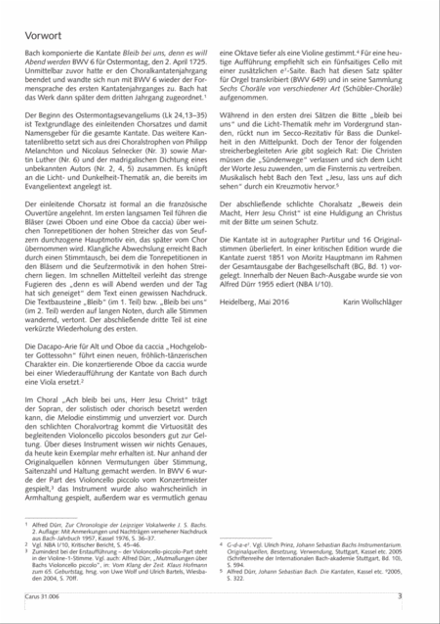 Stay with us, for it draws on toward evening (Bleib bei uns, denn es will Abend werden) 4-Part scores gallery preview page 4