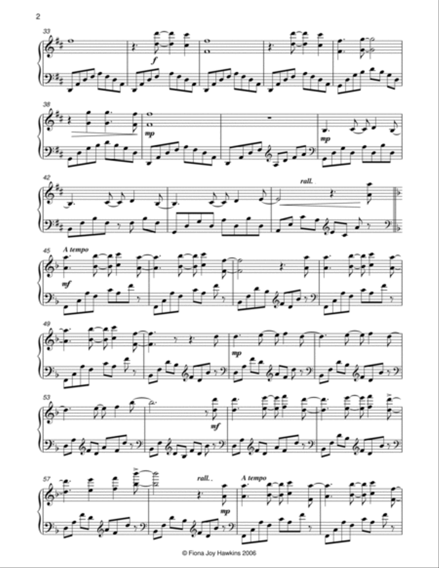 Flight of the Albatross Piano Solo scores gallery preview page 2