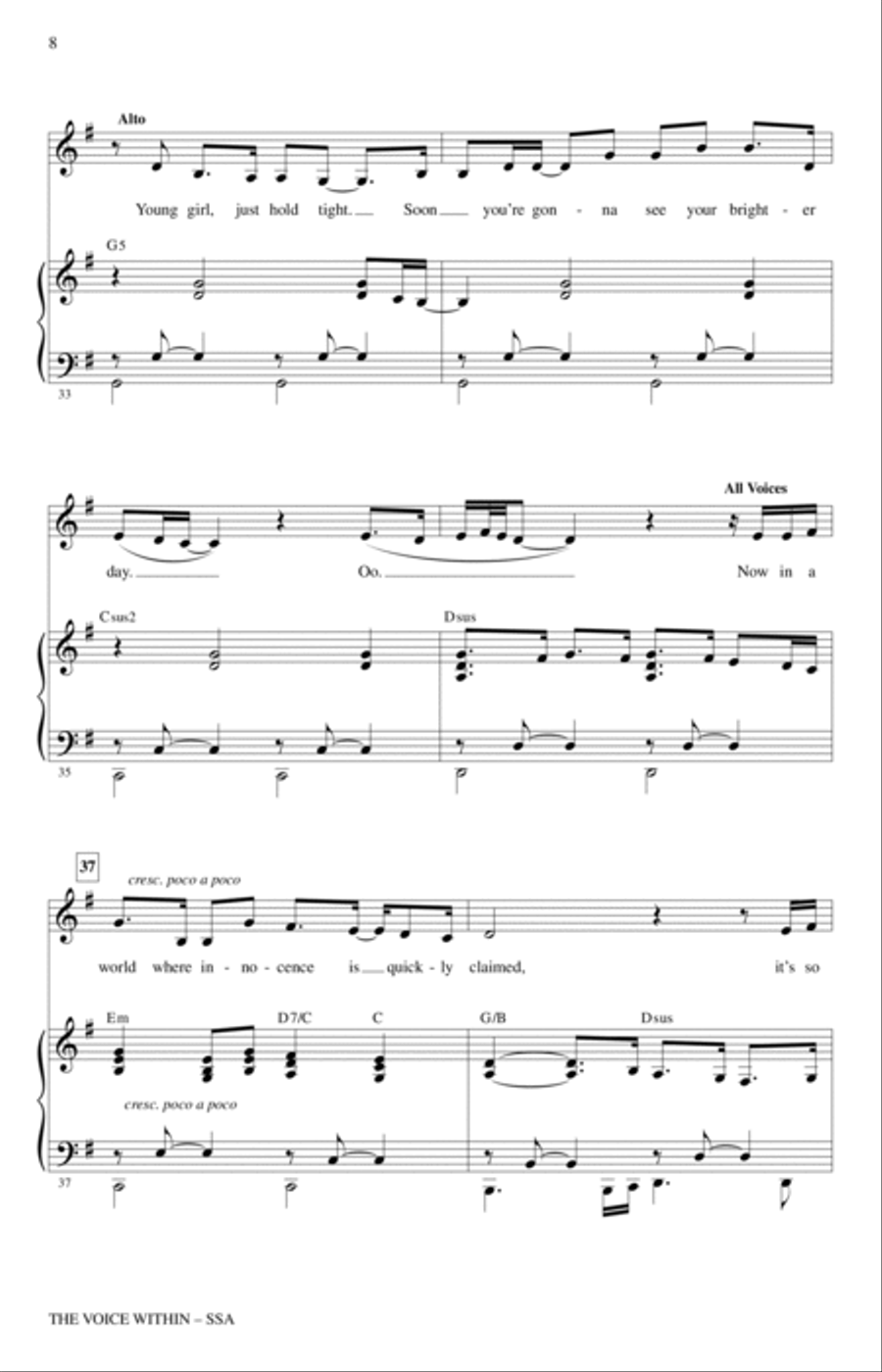 The Voice Within The Voice Within SSA scores gallery preview page 6