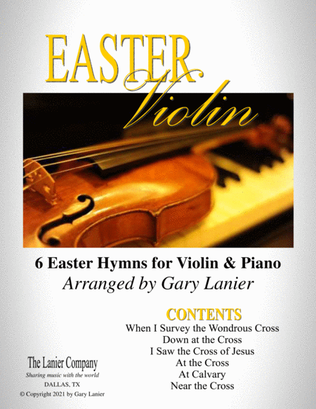 Book cover for EASTER Violin (6 Easter hymns for Violin & Piano with Score/Parts)