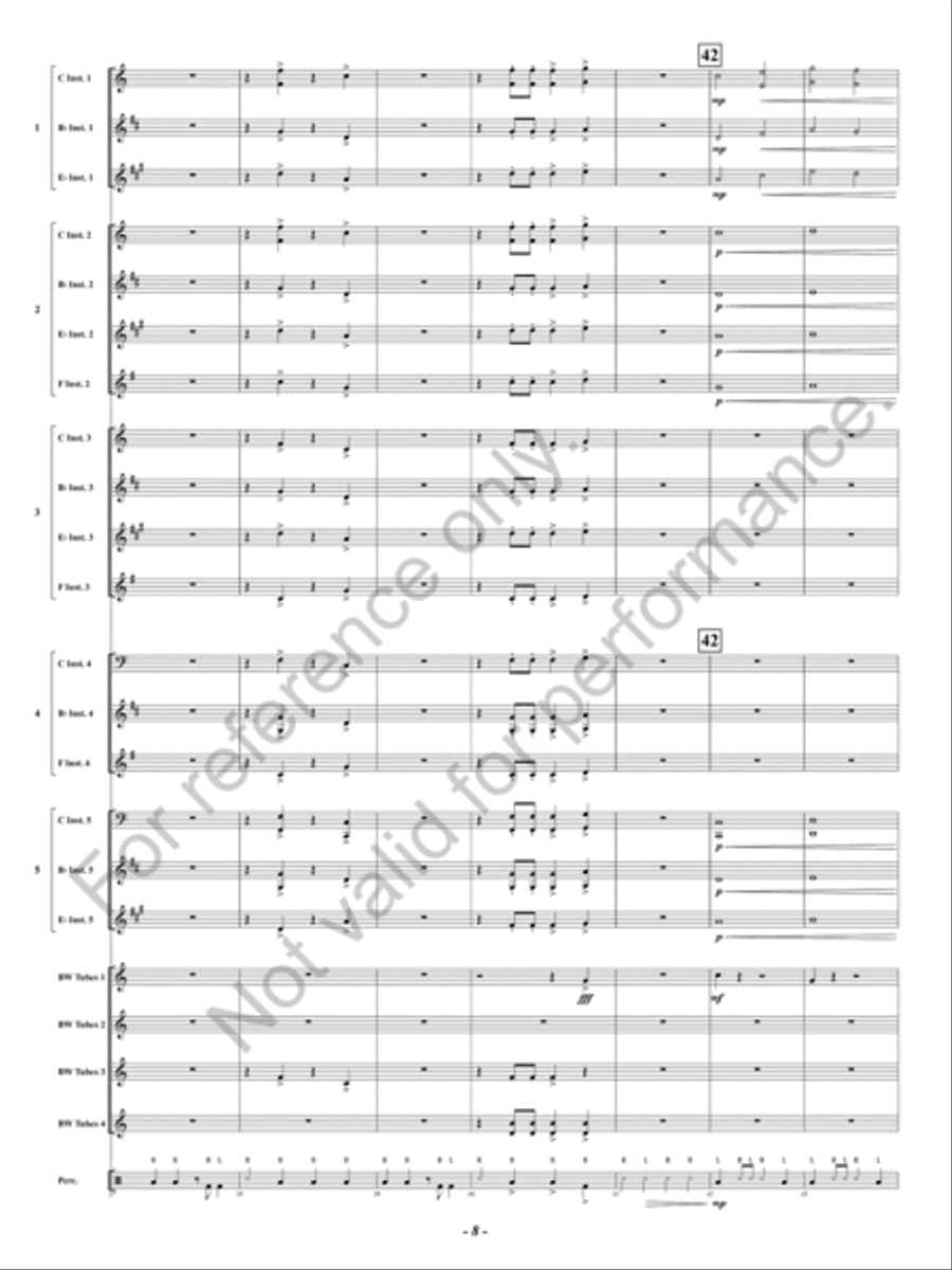 Canon in Boombucket Major Concert Band scores gallery preview page 9