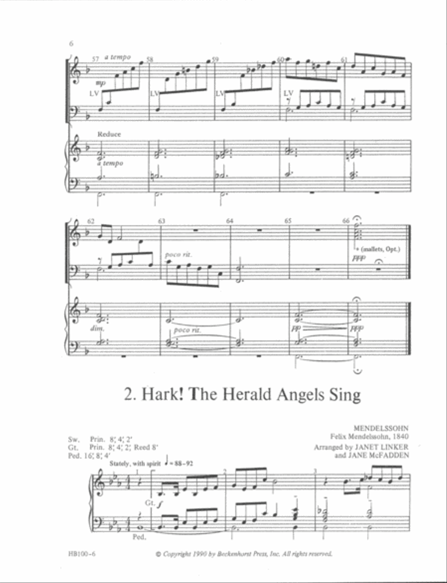 Two for Two by Two for Christmas - full score Handbell Choir scores gallery preview page 4