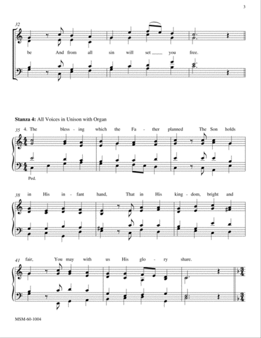From Heaven Above Choir scores gallery preview page 3