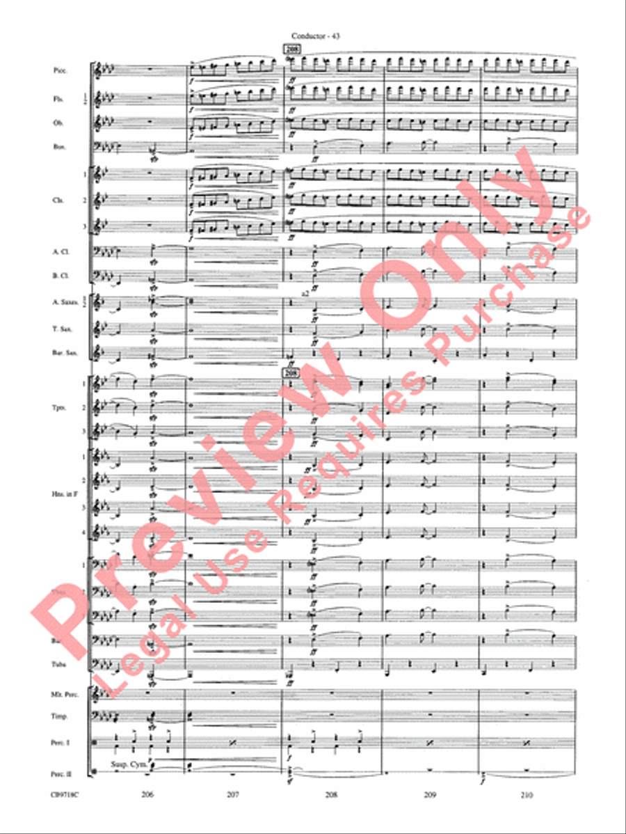 Gershwin! (Medley) Concert Band scores gallery preview page 46