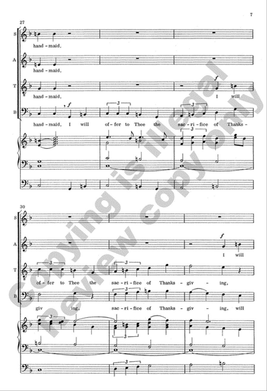 I Love the Lord 4-Part scores gallery preview page 7