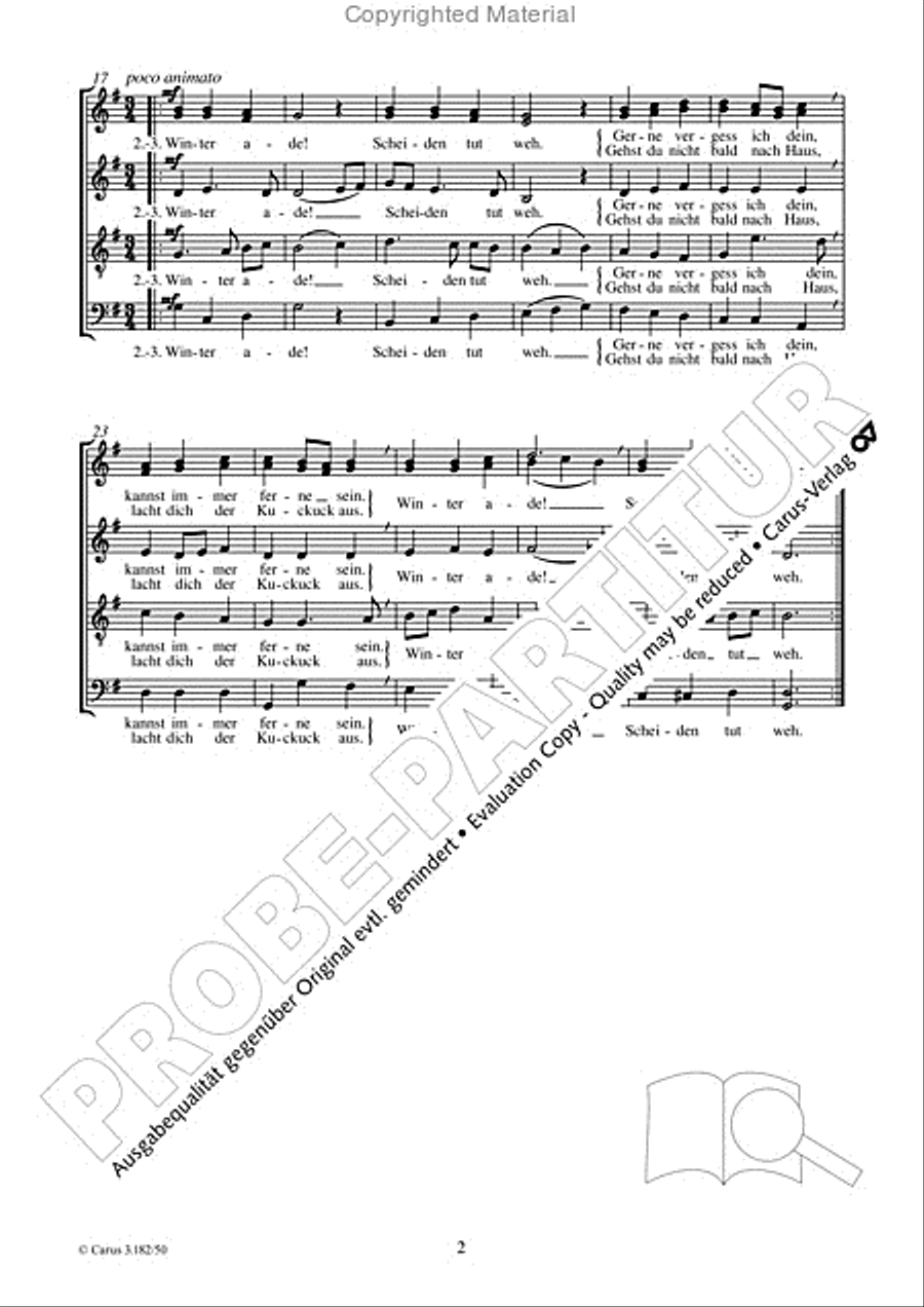 Winter ade! SSATB scores gallery preview page 3