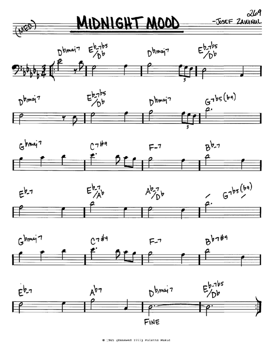 Midnight Mood Piano scores gallery preview page 1