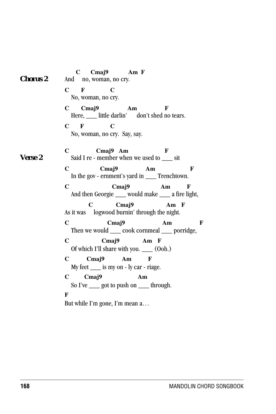 No Woman No Cry No Woman No Cry Mandolin scores gallery preview page 2