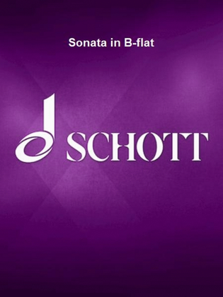 Book cover for Sonata in B-flat