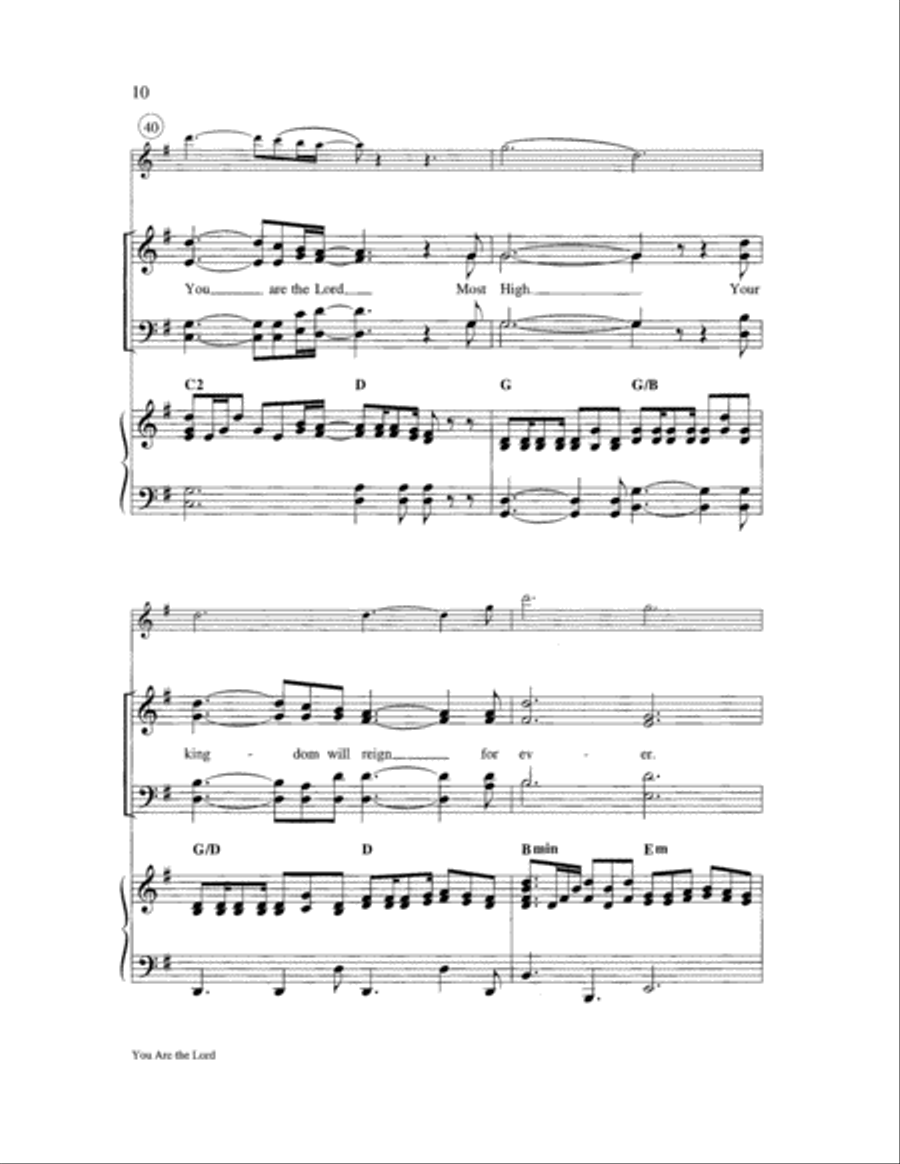 You Are the Lord Choir scores gallery preview page 10