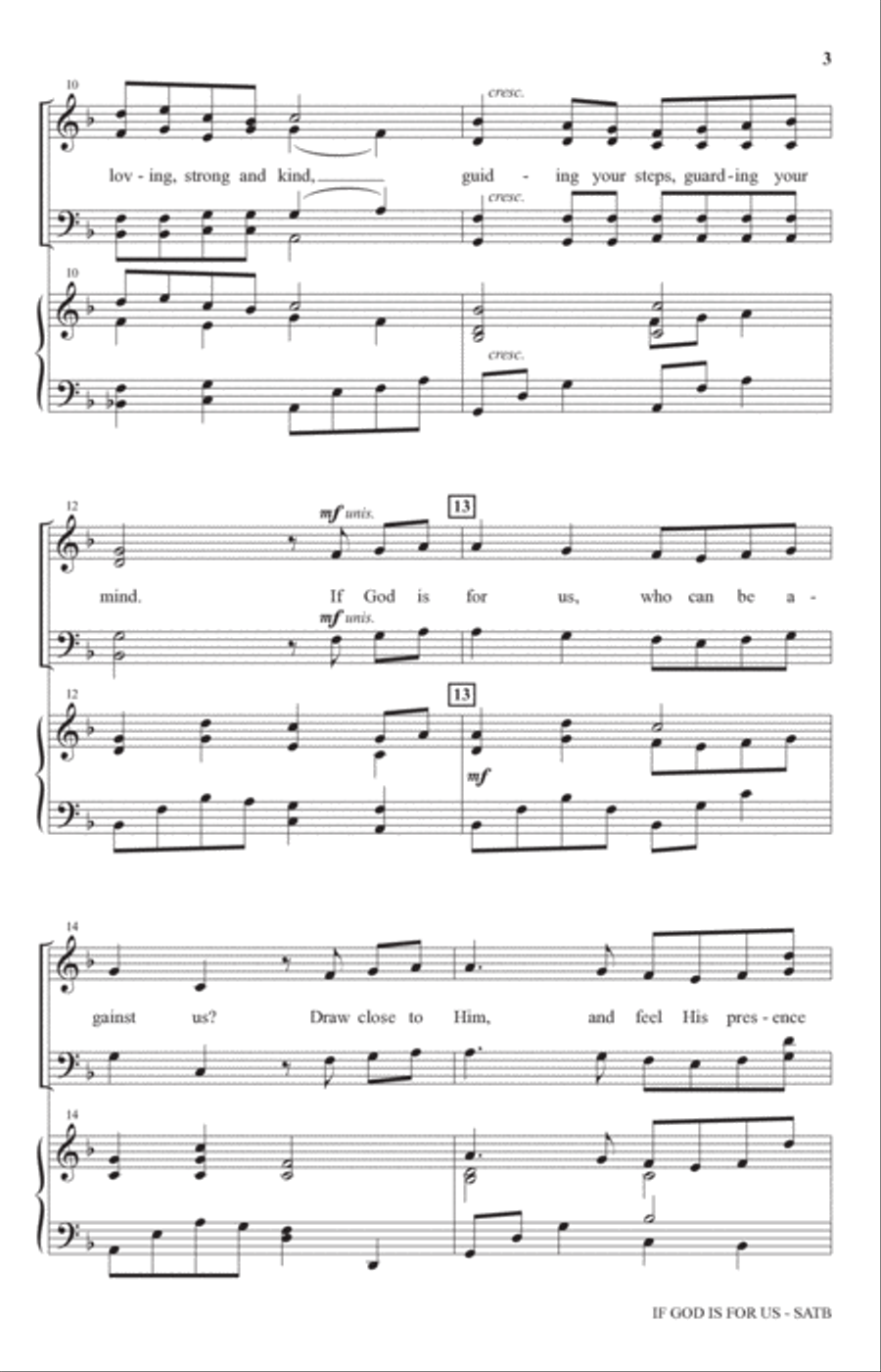 If God Is For Us (arr. John Purifoy) 4-Part scores gallery preview page 2