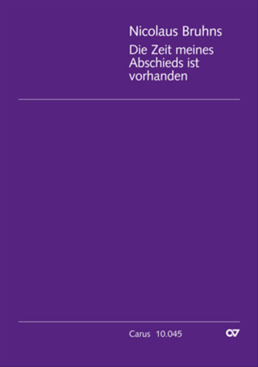Die Zeit meines Abschieds ist vorhanden 4-Part scores gallery preview page 1