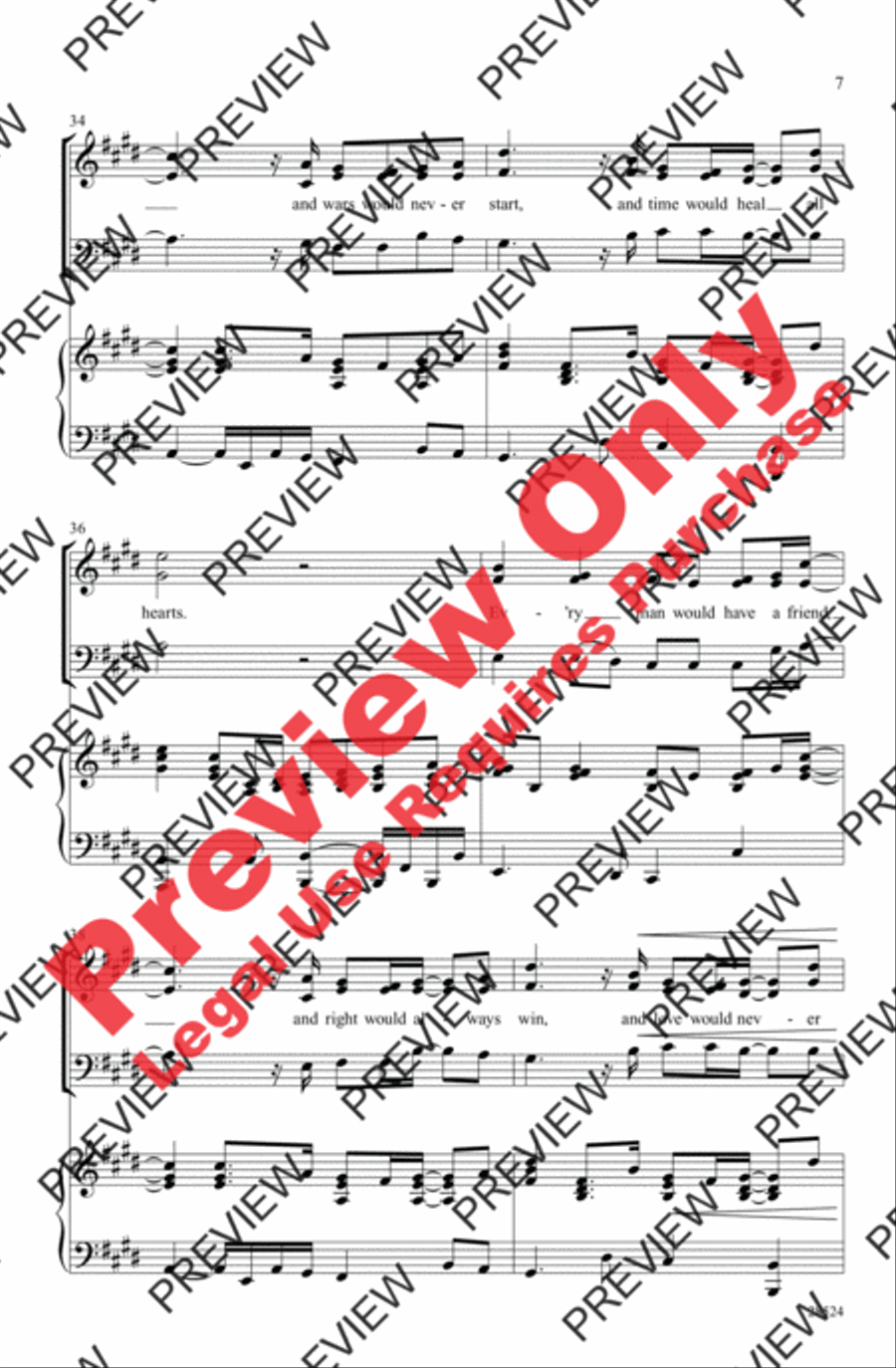 Grown-Up Christmas List 3-Part scores gallery preview page 7