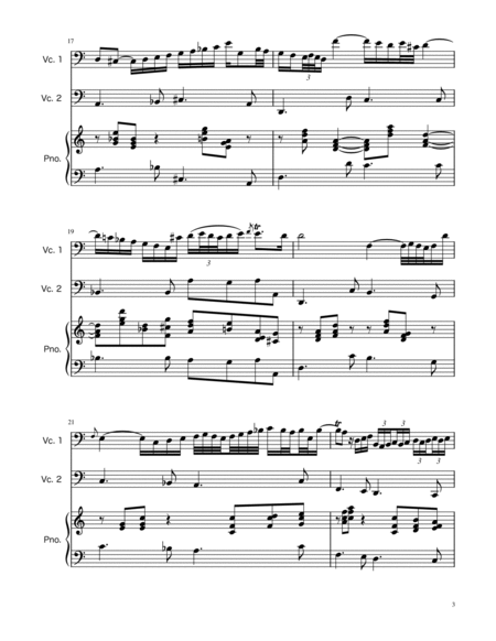 Arioso BWV 156 - Cello Duet w/ Piano image number null