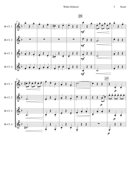 Shostakovich Waltz Scherzo for Clarinet Quartet image number null