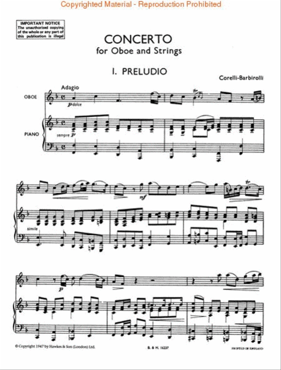 Concerto for Oboe and Strings Piano scores gallery preview page 2