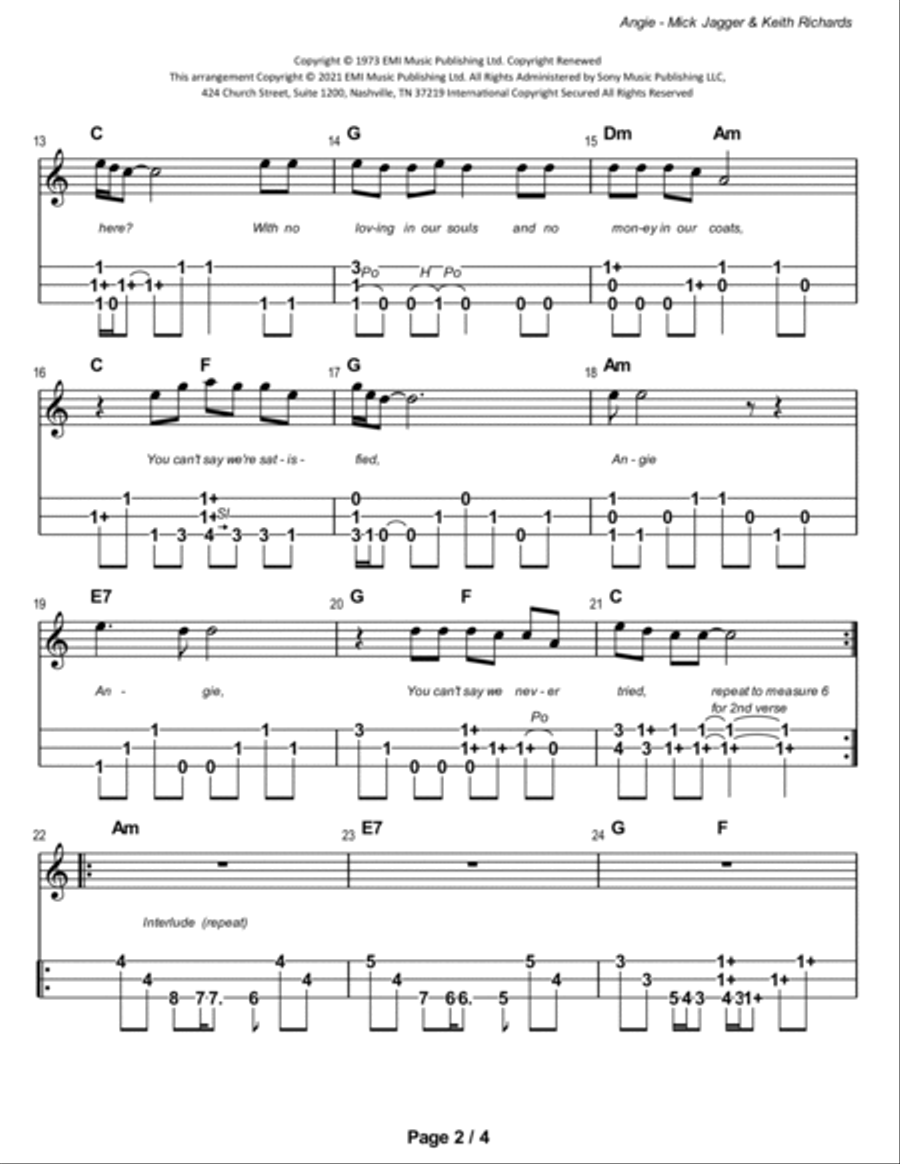 Angie Dulcimer scores gallery preview page 3